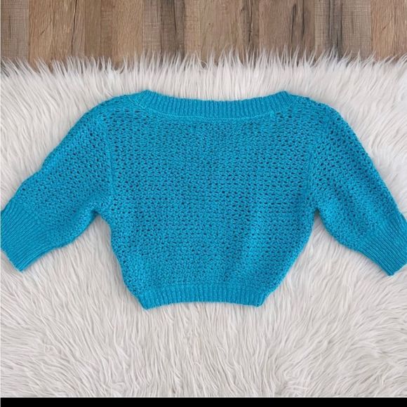 Free People Blue Knit Cardigan - Picture 6 of 9